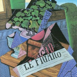 Still Life with geraniums by Juan Gris